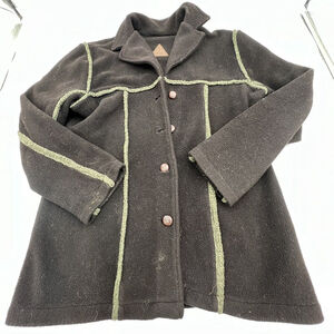 Fjall Brown Fleece Jacket Size Medium Polartec